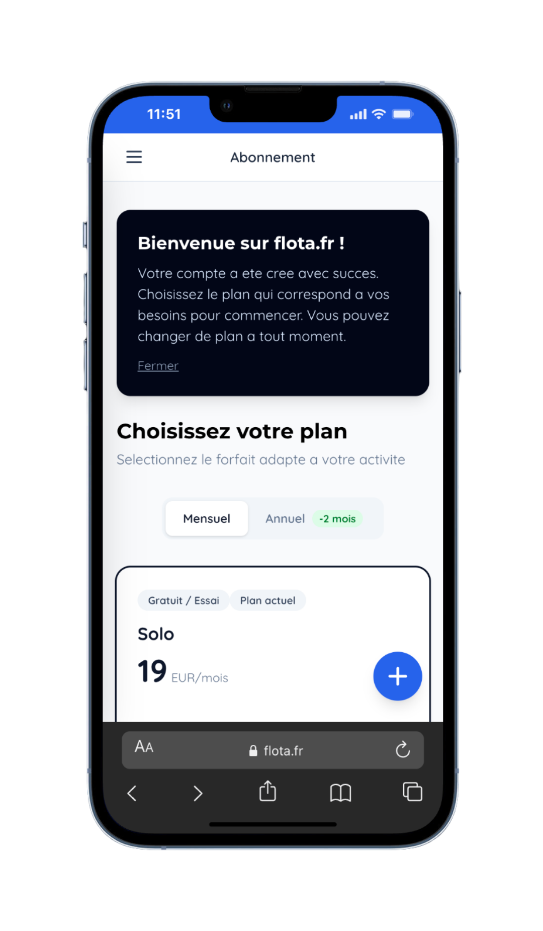 Choix du forfait